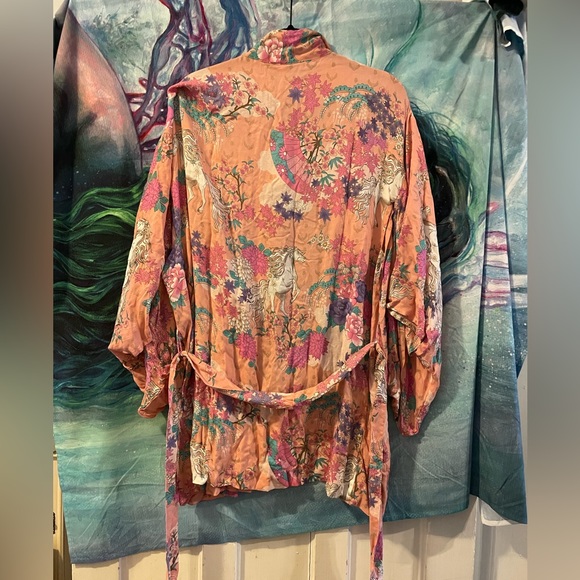 Spell Wild Horses Robe in Blush Pink (P-5) - Picture 4 of 8